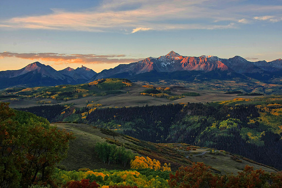 First Light Reaches the Lizard Head Wilderness