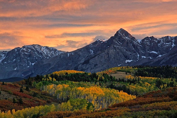 Autumn Sunset Above Hayden Peak