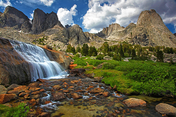 Cirque of the Towers Waterfall