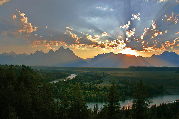 Teton Range Sunset