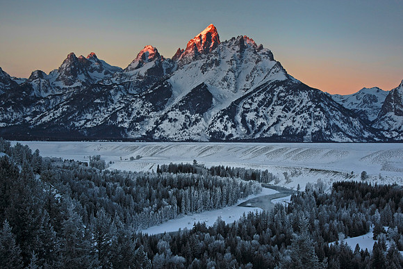 Grand Teton Winter Sunrise