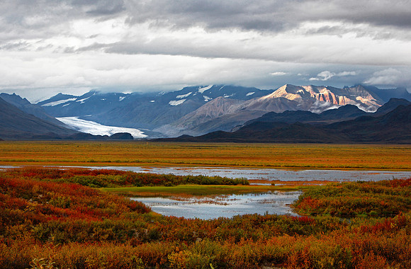 West Fork Glacier and Alaska Range