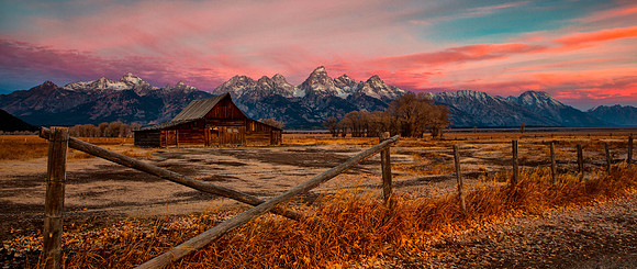 Mormon Row Teton Sunrise