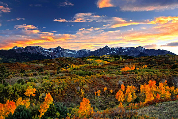 Sneffels Range Autumn Sunset